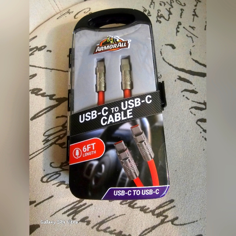 Armor All 6ft Rugged USB-C Cable  NIB